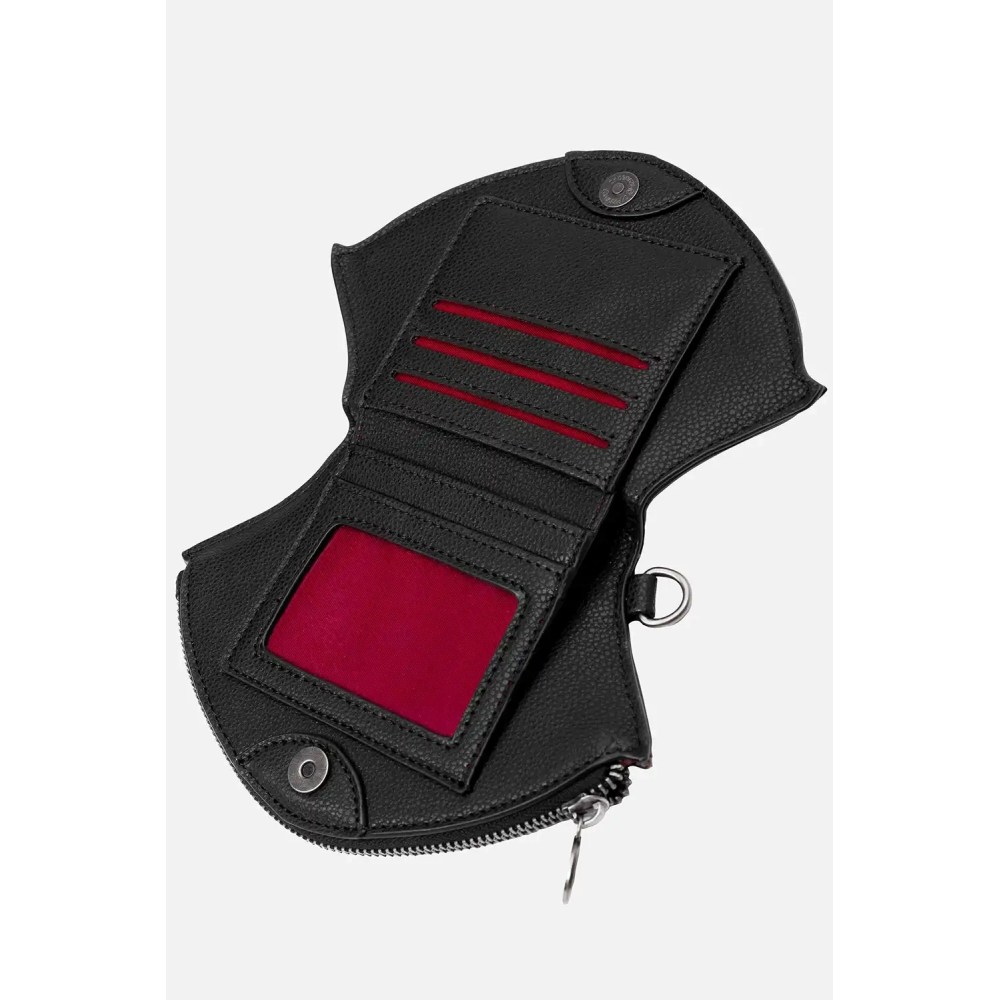 Restyle - Bloodveil Damen Geldbörse - Schwarz/Dunkelrot